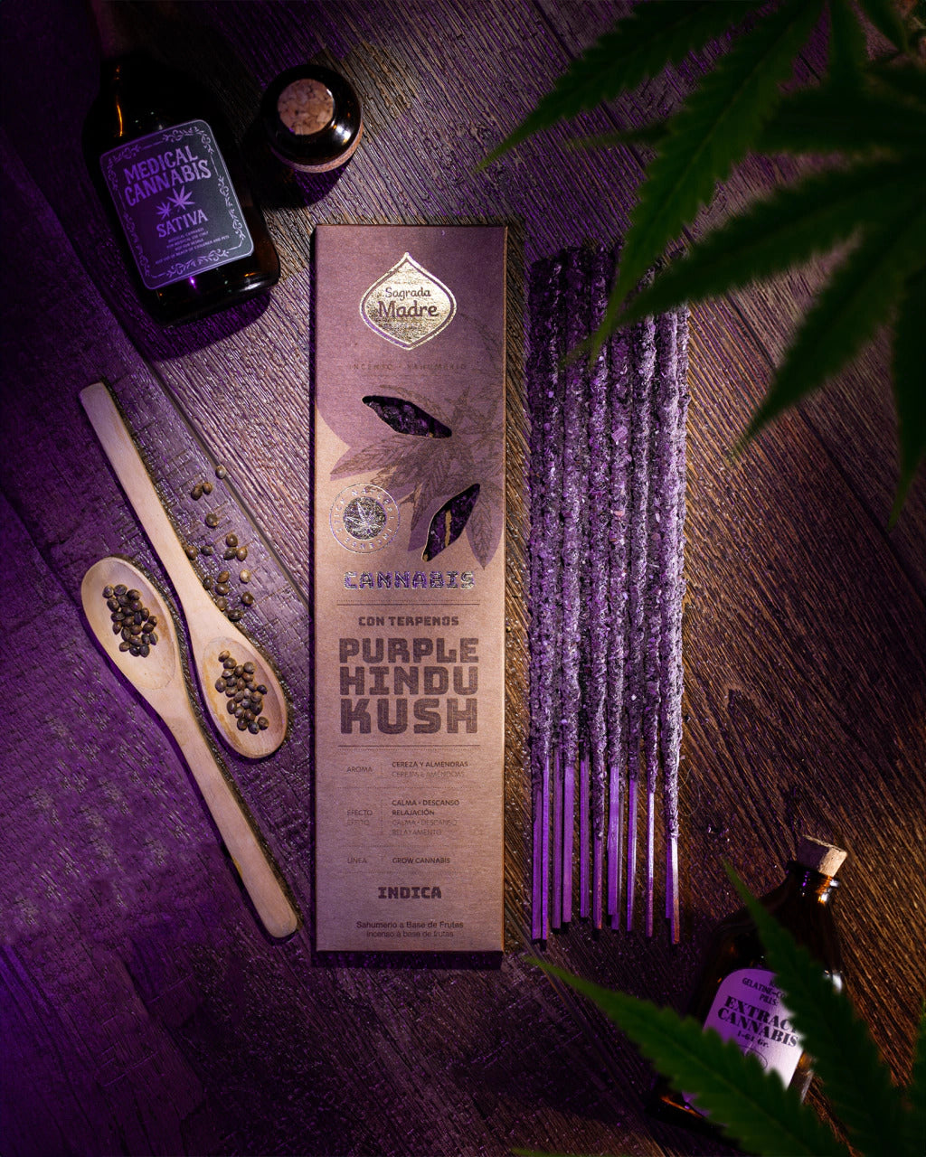 Sahumerio Cannabis Purpe Indu Kush (Indica)