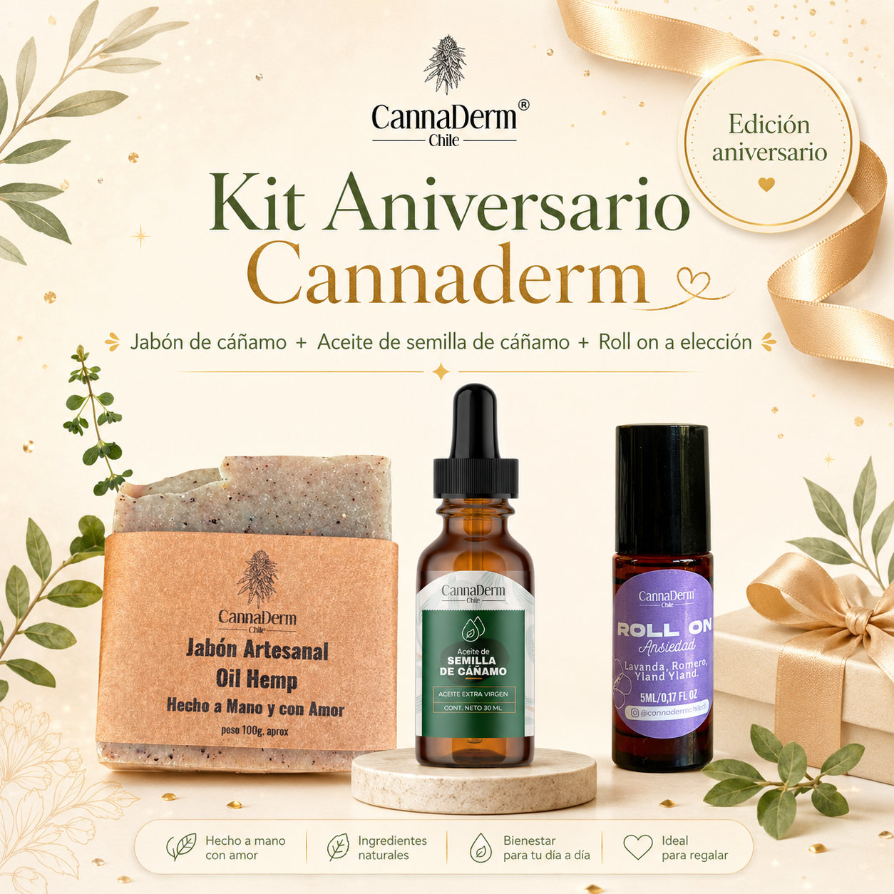 Kit Aniversario Cannaderm | Regalo Natural de Bienestar