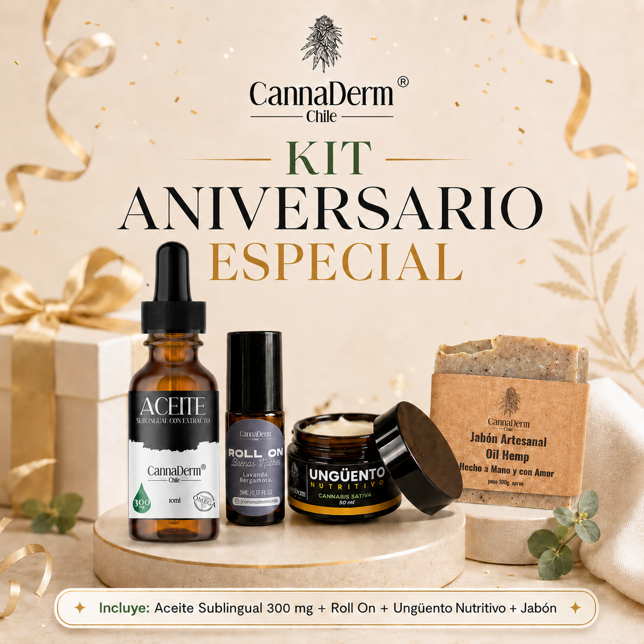 Kit Aniversario Especial Cannaderm | Rutina Natural Completa